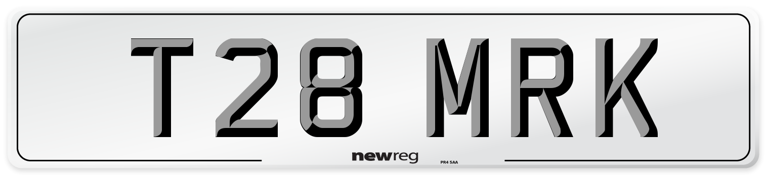 T28 MRK Number Plate from New Reg